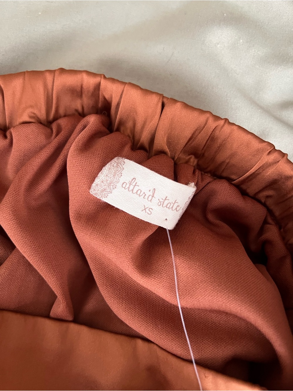 Altar'd State Copper Pleated Maxi Skirt - Picture 5 of 5